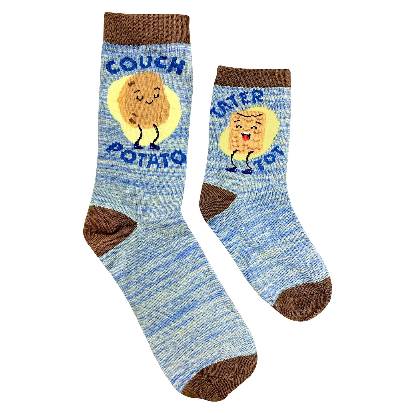 2-pair Sidekicks Daddy and Me Couch Potato Socks Set: L / 0-2Y