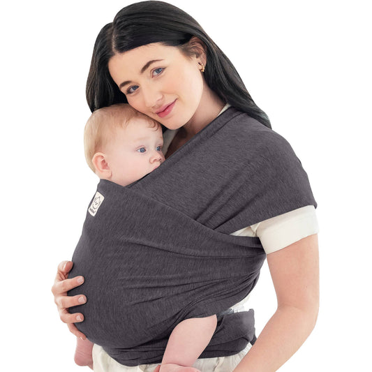 KeaBabies Original Baby Wrap Carrier: Mystic Gray