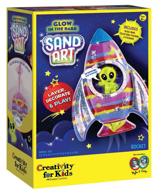 Glow in the Dark Sand Art Rocket